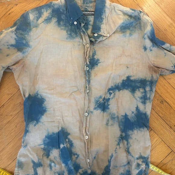 Naturally dyed linen button up shirt - Picture 4 of 4